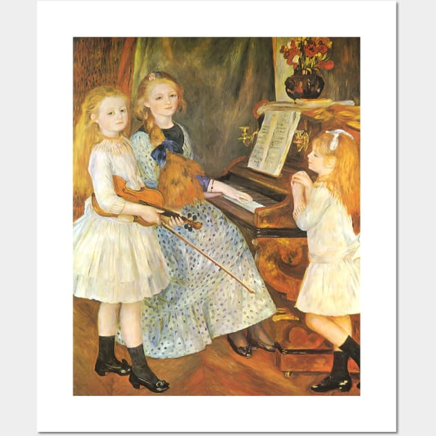 Daughters of Catulle Mendes by Pierre Renoir Wall Art by MasterpieceCafe